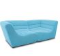 Gartensofa 2 Sitzer wetterfest Solido Outdoor Sofa türkis