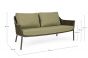 Gartensofa 2-Sitzer grüm Aluminium Everly mit Polstern wetterfest