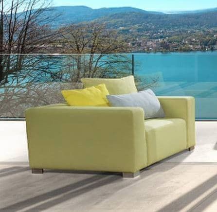 Design Gartensessel Cubik Loungesessel Silvertex