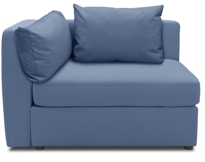 Outdoor Sofa wetterfest Eckelement links Room Ice Grey