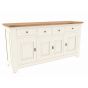 Sideboard Eiche massiv Ariege 4-türig 190cm Calverton ivory