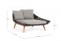 Daybed wetterfest grau Rope Tamires