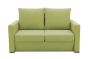 Garten Sofa Set 2 Sitzer wetterfest inkl. 2 Hocker Clou grün Cara