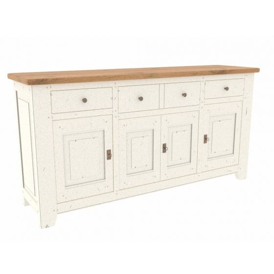 Sideboard Eiche massiv Ariege 4-türig 190cm Calverton ivory