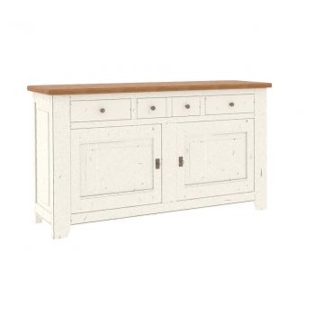 Sideboard Ariege Eiche massiv im Landhausstil 2-türig Shabby Chic