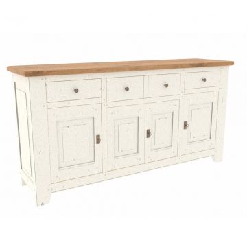 Sideboard Eiche massiv Ariege Landhausstil 4 Türen 2 Farben B: 190 cm 